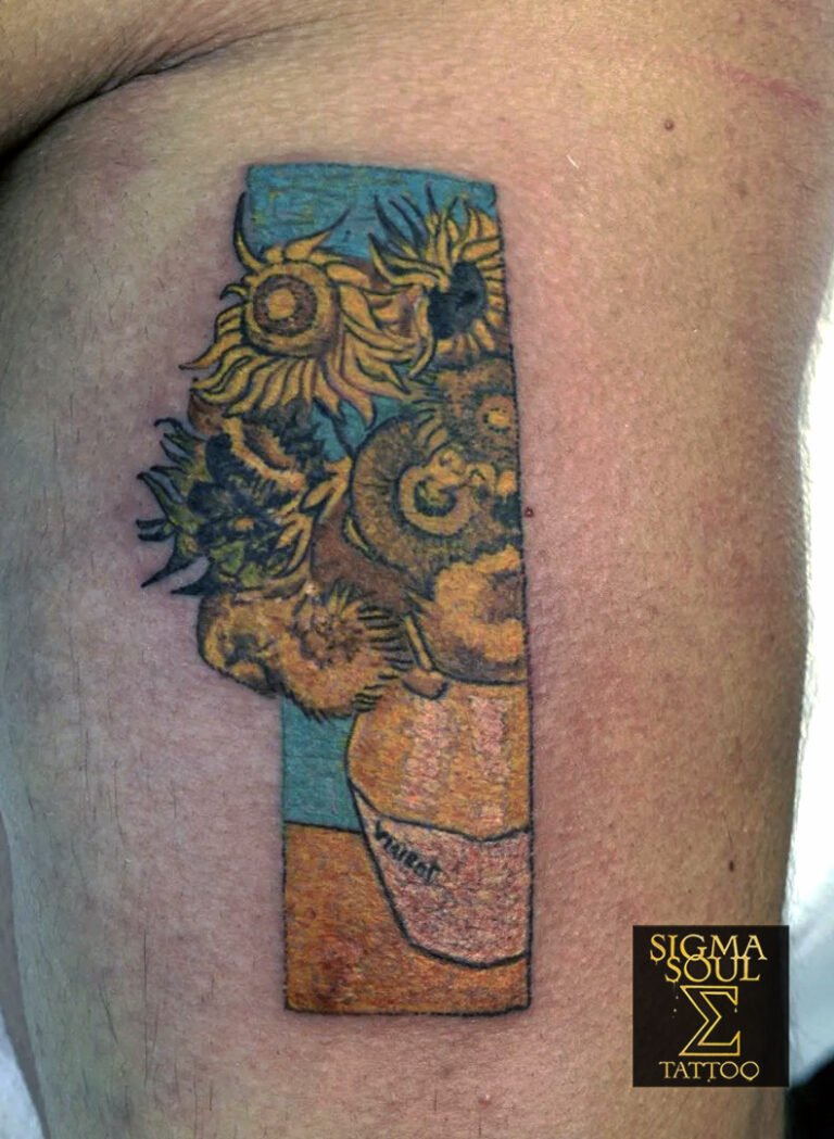 tatuaje mini pintura de van gogh