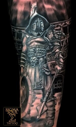 gladiador tatuaje