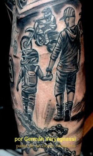 padre e hijo y motos p